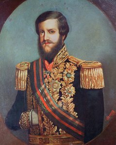 Pedro II (1825-91) kejsare av Brasilien av Luis de Miranda Pereira Visconde de Menezes